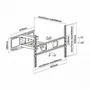 Aisens Soporte de Pared WT70TSLE-023 para TV de 37-70 pulgadas, Negro